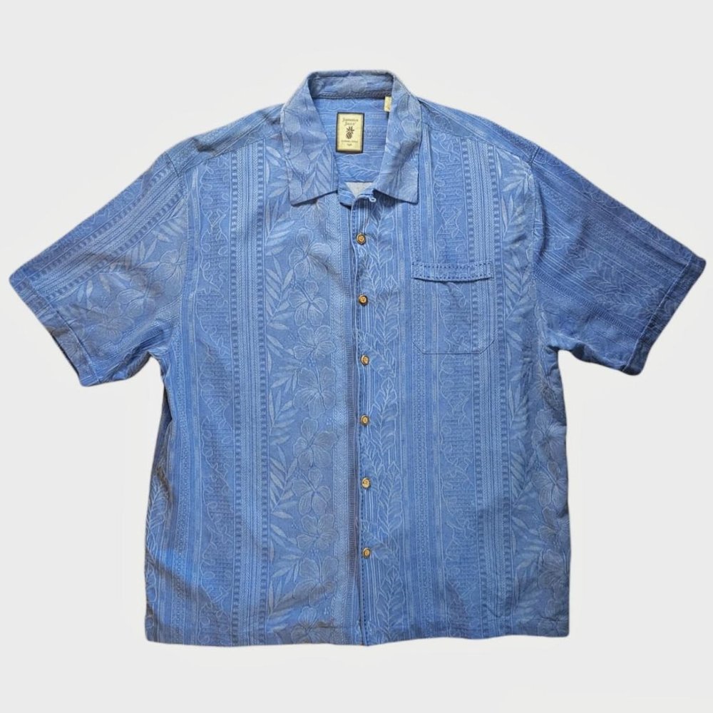 Short Sleeve Button Front Vacation Shirt